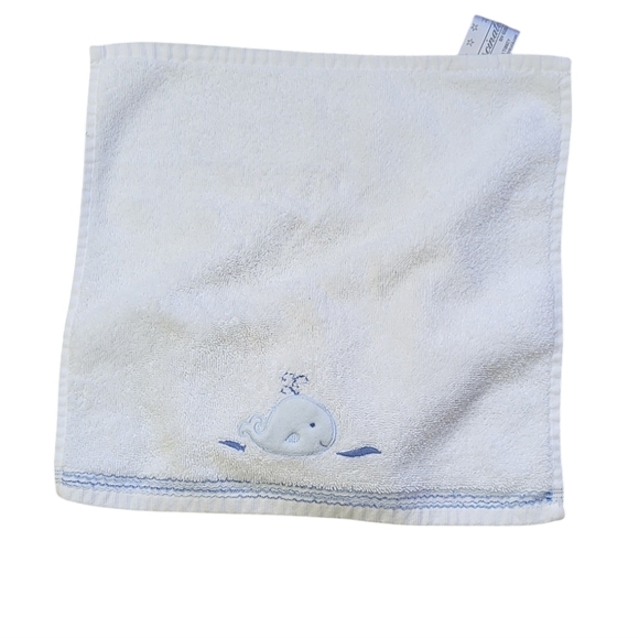 Fascinate by OZER Hand Towel Whale Embroidered White - Picture 1 of 3